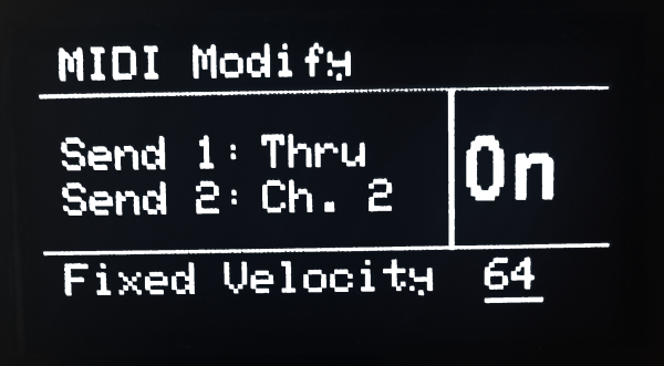 MIDI Modify Fixed velocity
